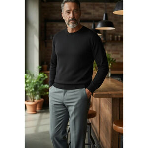 NWT George Performance Dress Pants Classic Fit ,Flat Front, Gray, 34 x 32